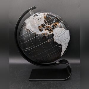 Black Gold Bent Acrylic Base Art Line Globes Spherical Concepts, Inc